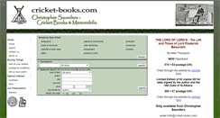 Desktop Screenshot of cricket-books.com